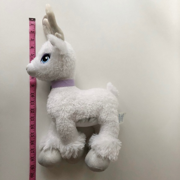 Build A Bear GLISTEN Reindeer Plush w Red Velvet Cape Silver Antlers - Picture 10 of 10